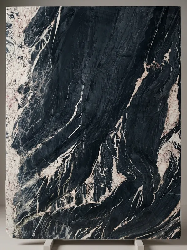 Blue Venato marble slab